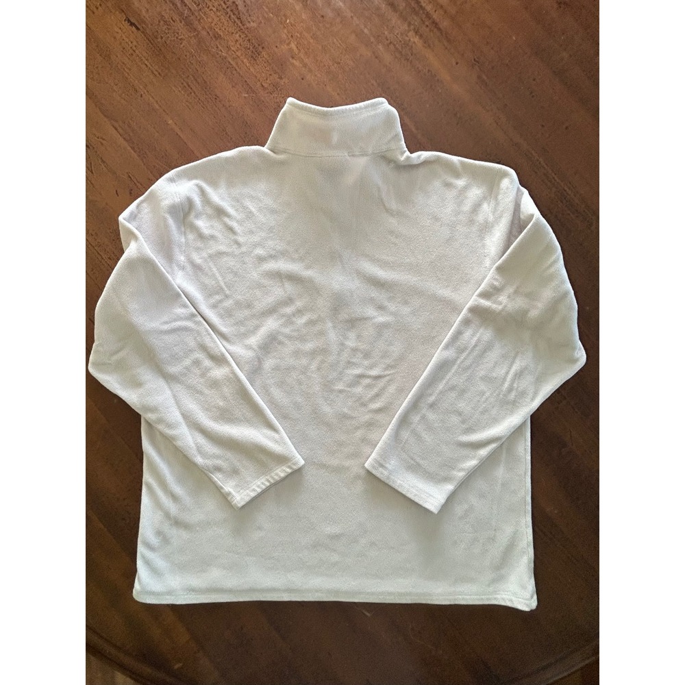 The North Face Mens Fleece 1/4 Zip Pullover Jacket TKA 100 Cream Off-White XL - Picture 10 of 11